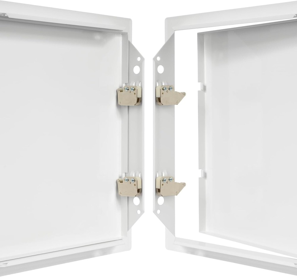 12'' x 12'' Inch White Metal Access Panel with Click Function - Easy Access Door