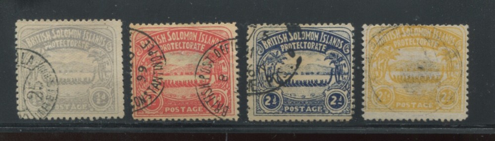 Solomon Islands 1907 1/2d to 2 1/2d used