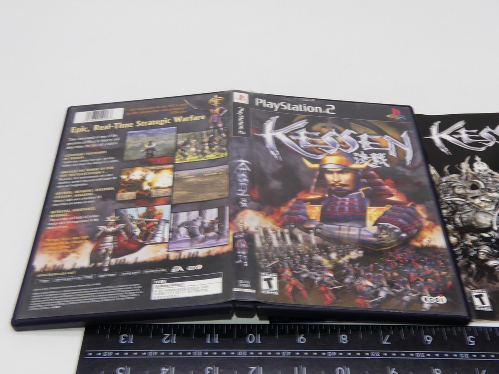 Authentic Kessen Playstation 2 PS2 Case & Manual No Game