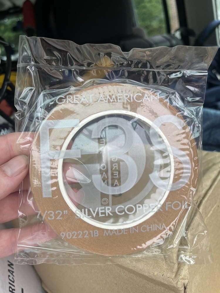 1 Roll 7/32'’ copper foil For Stained glass Work.