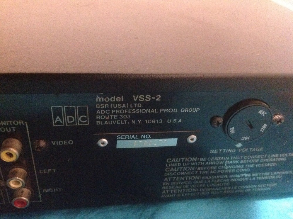 ADC Video Processor Video Sound Shaper VSS-2