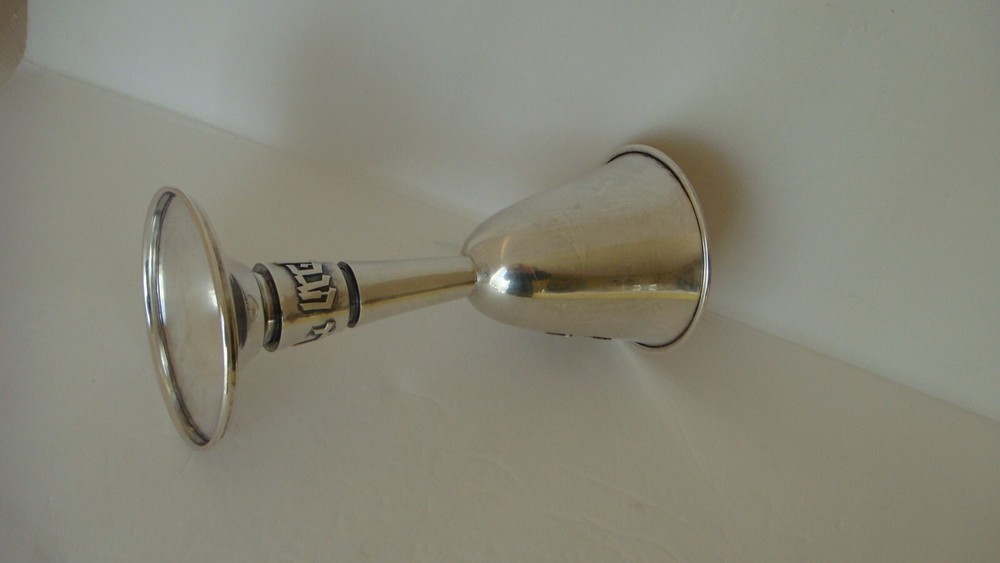 STUNNING STERLING SILVER 7" CHALICE KIDDUSH CUP