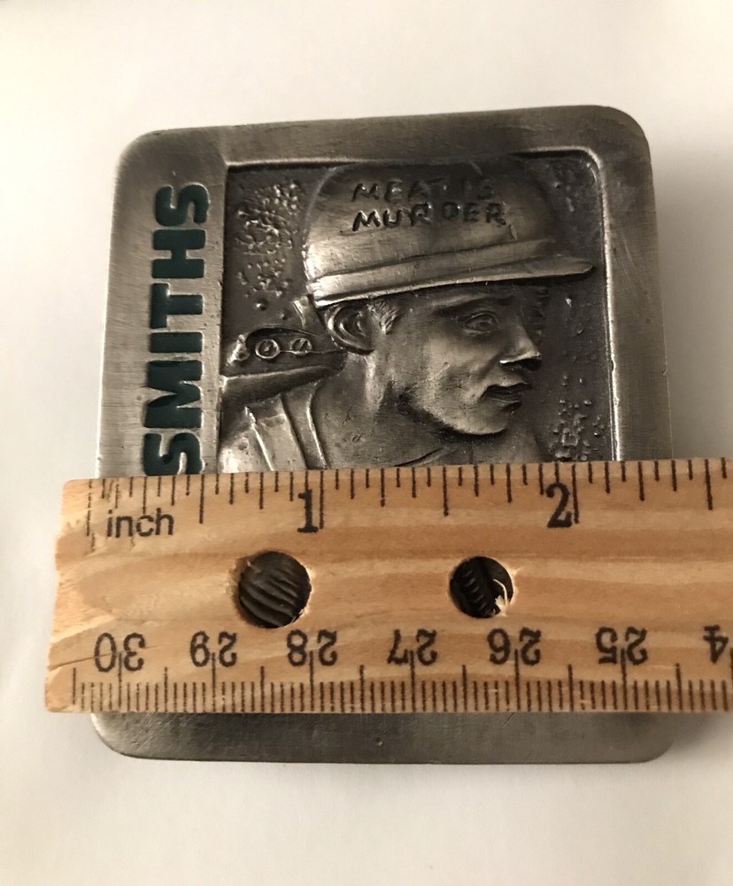 The Smiths Pewter Belt Buckle Meat Is.