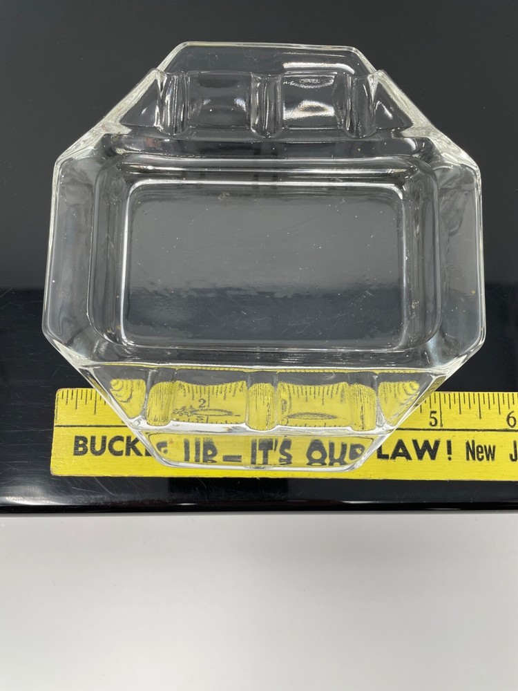 Vintage Clear Glass Ashtray