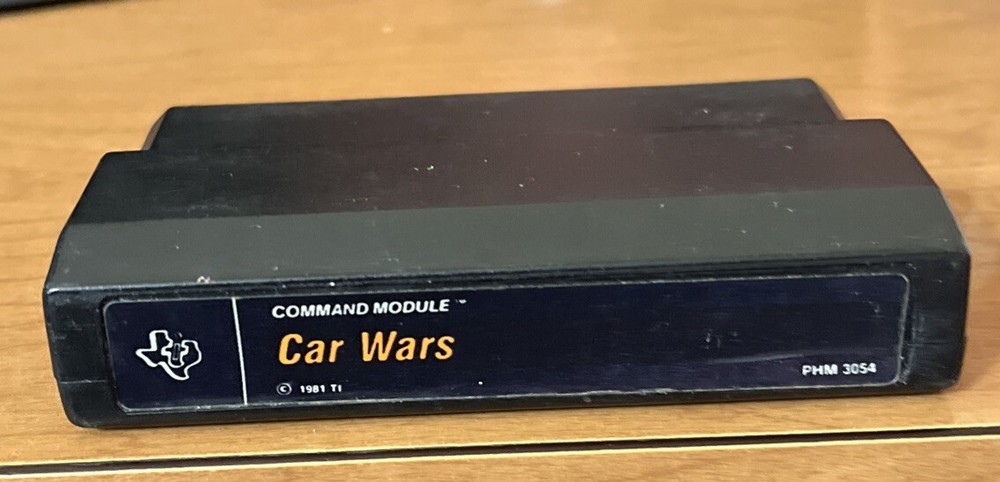 CAR WARS video game Texas Instruments TI 99/4a Computer - Game/manual