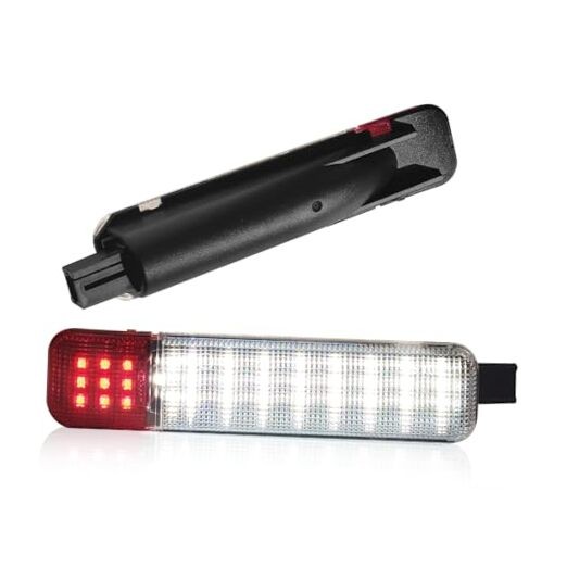 2PCS LED Interior Door Panel Light, White/Red Courtesy Warning 2pcs Red/White