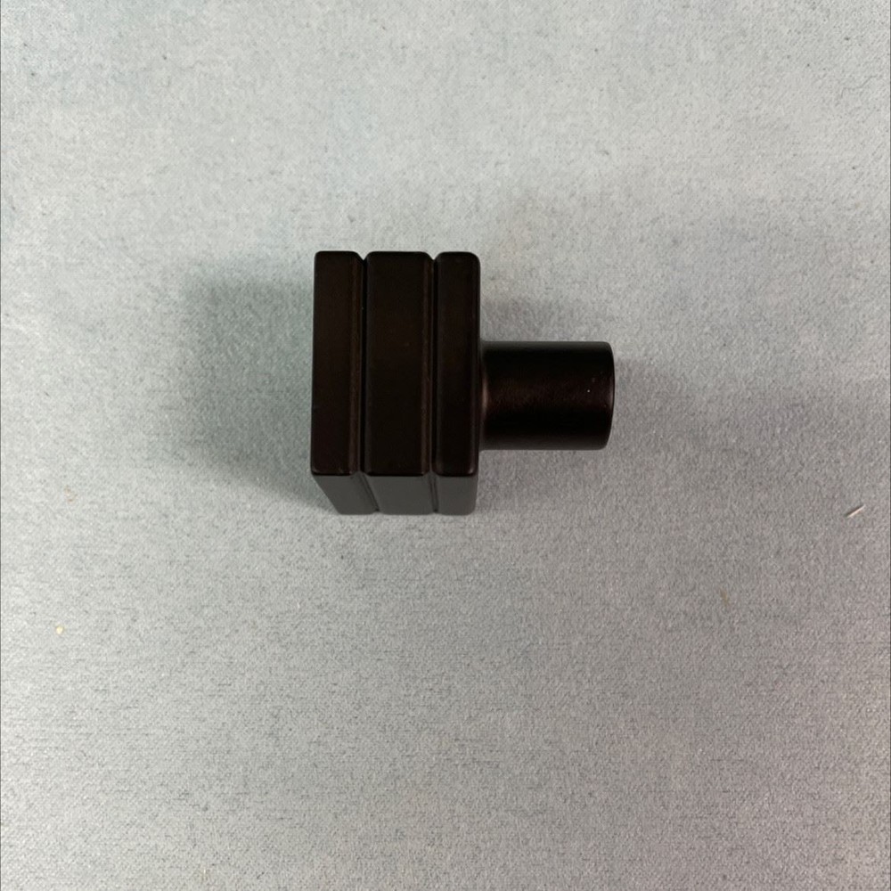 7/8" Square Knob Matte Black
