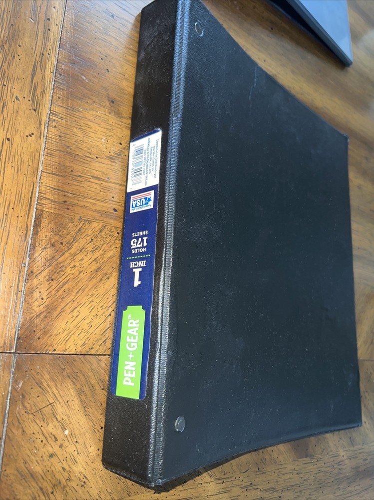 P+G Standard 1 Inch binder 4items