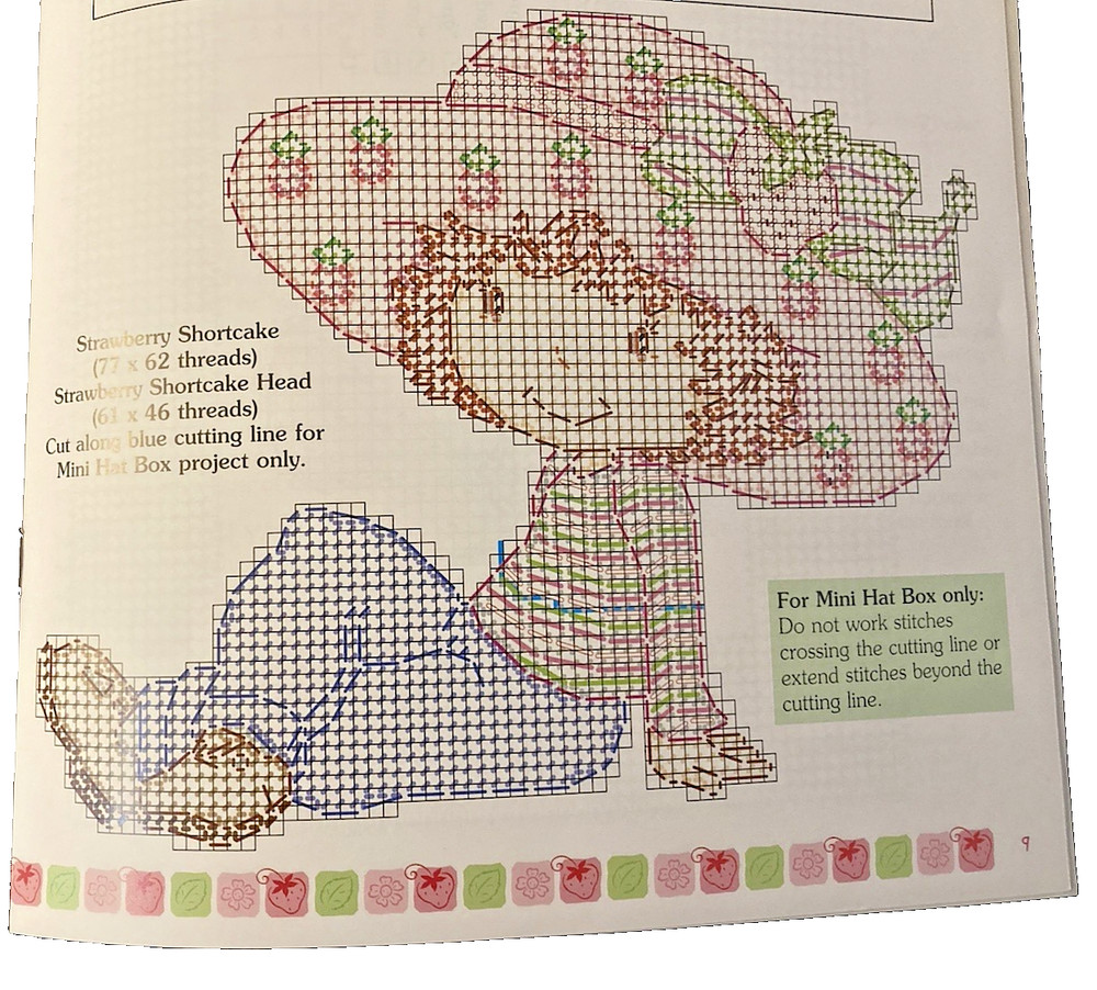 Plastic Canvas Patterns Leisure Arts Strawberry Shortcake Frames & Keepsake 3733