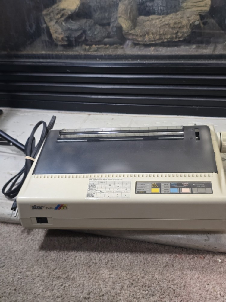 Vintage Star NC-1000C Printer-Powers On Untested