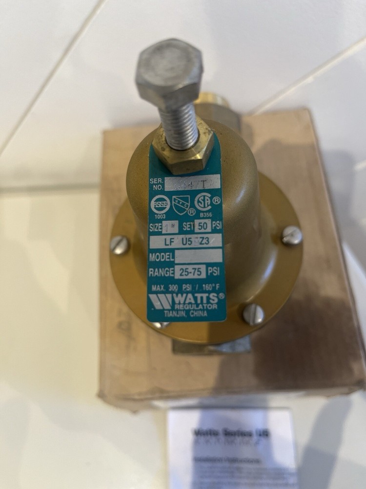 WATTS U5BZ3 (0049524)- WATER PRESSURE REGULATOR
