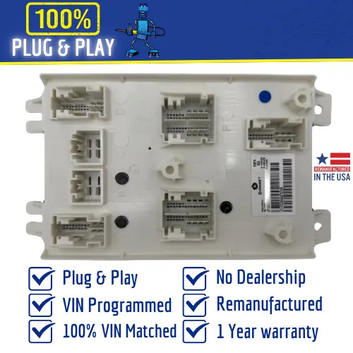 2016 Dodge Challenger BCM Body Control Module Part# 68277392 – Plug & Play