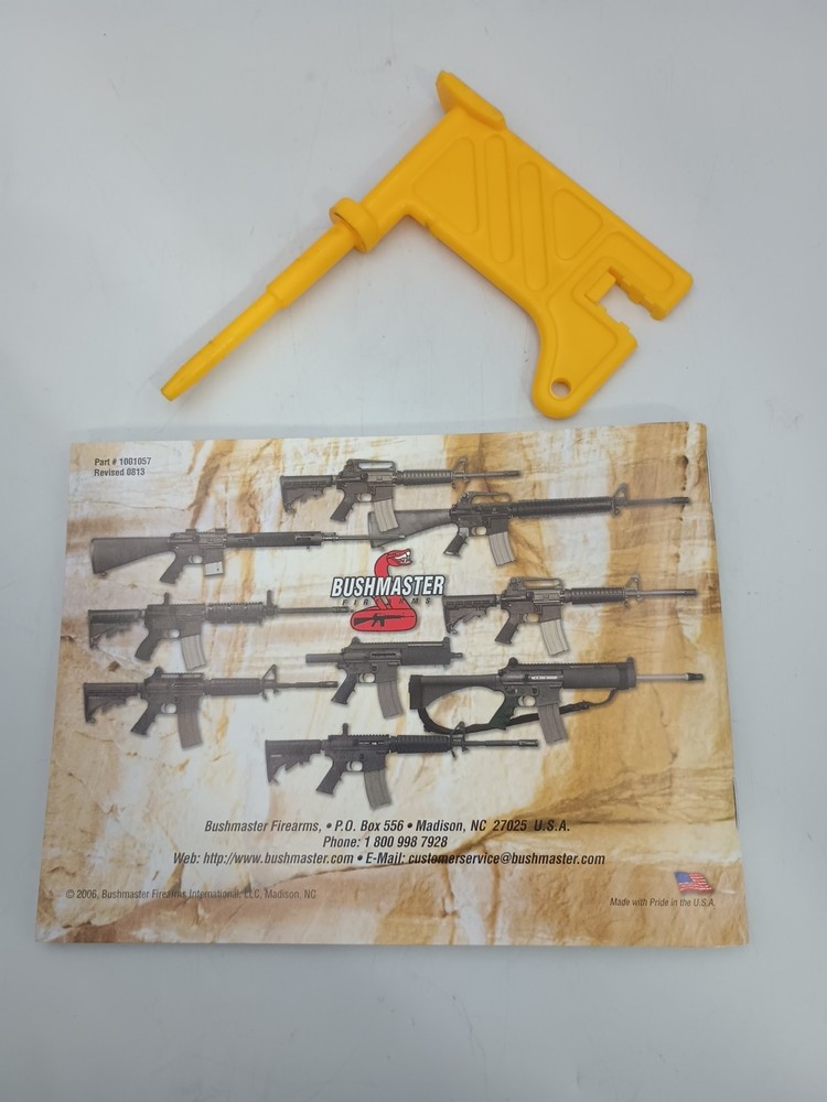 Bushmaster XM15 C15 Models Operating Instruction/Manual. 2006 & Empty Flag