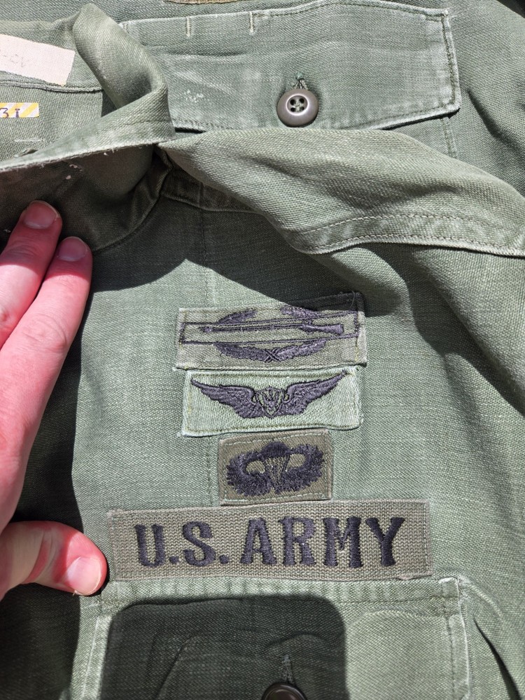 Identified 7th PSYOP Group MACV Vietnam War OG107 Jacket Grouping