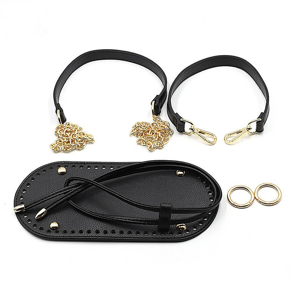 5Pcs/Set PU Leather Bag Bottom Base Drawstring Bag Strap Bag Making Accessories