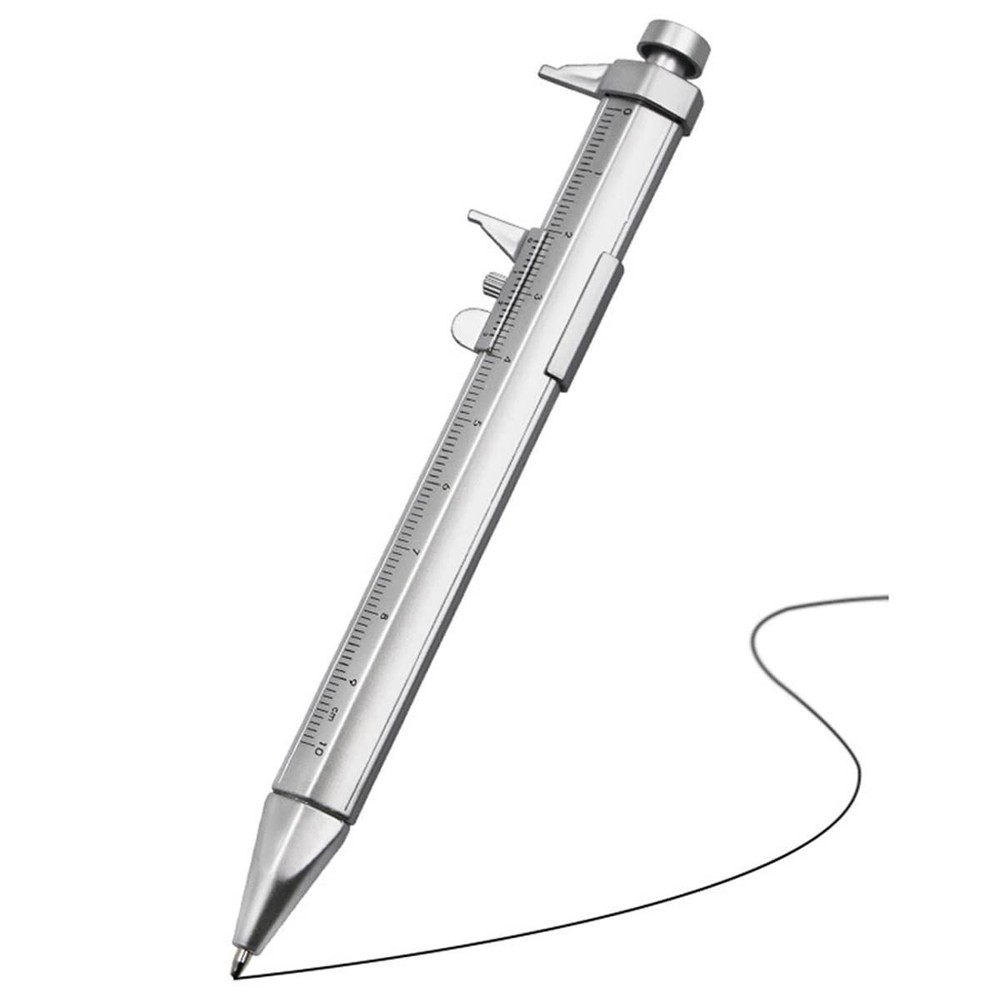 Dual Function Vernier Caliper & Ballpoint Pen - Perfect for Students and Pros