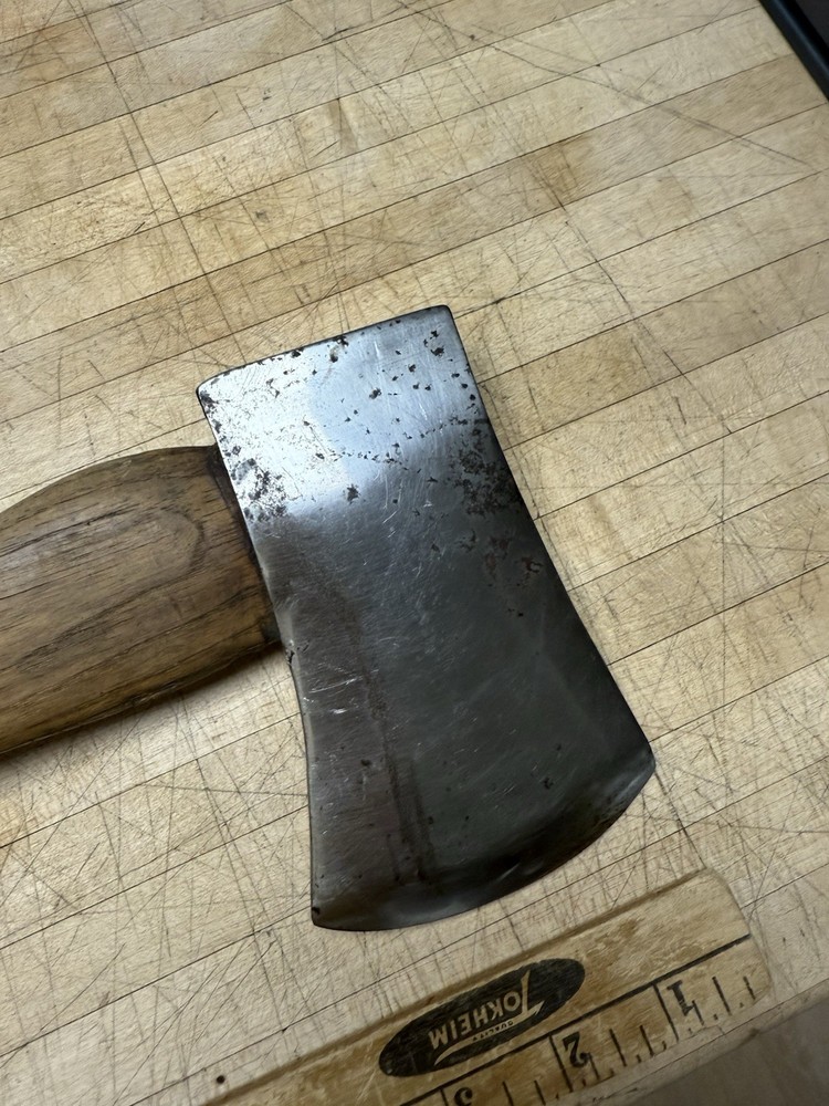 Vintage Warren Axe & Tool Co. Single Bit Axe Hatchet Chromed