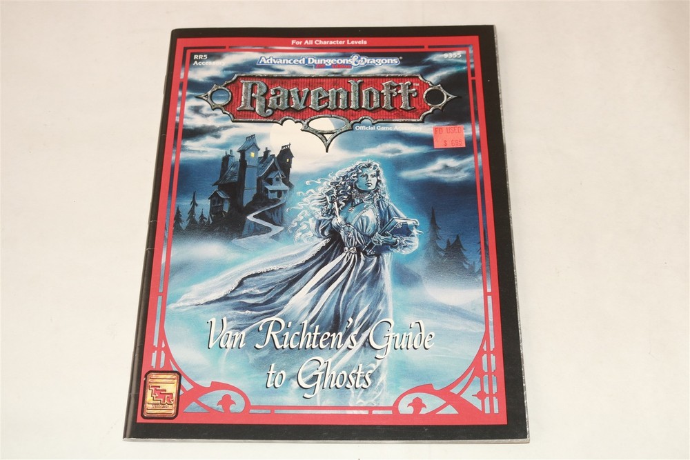 RAVENLOFT - AD&D - Van Richten's Guide To Ghosts - RR5 Accessory 9355