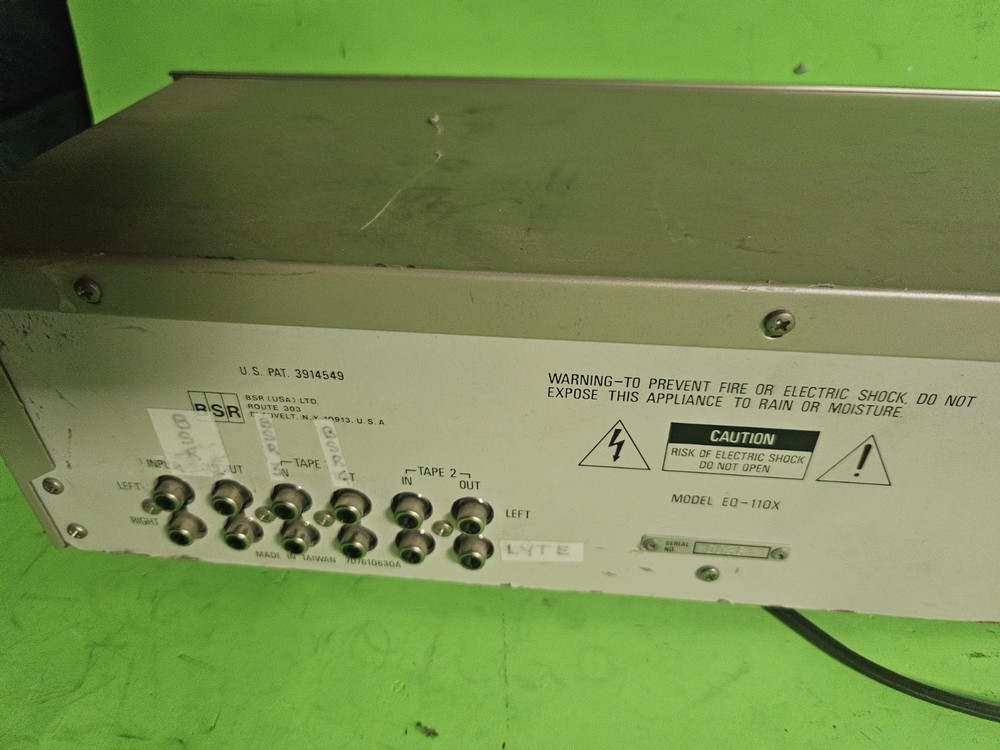 Vintage BSR EQ-110X Stereo Frequency Equalizer