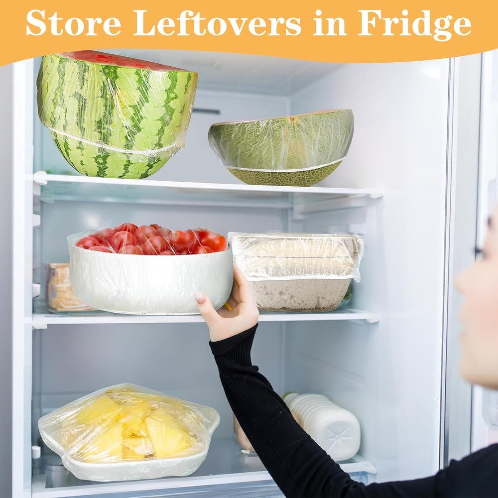 Stretchable 200-Piece Food Covers for Bread Proofing & Easy Storage Solutions