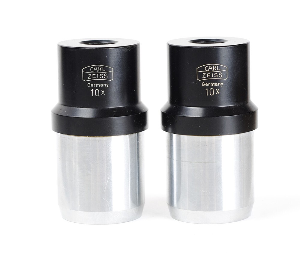 2x Carl Zeiss Eyepiece 10x Stereo Microscope Oclular