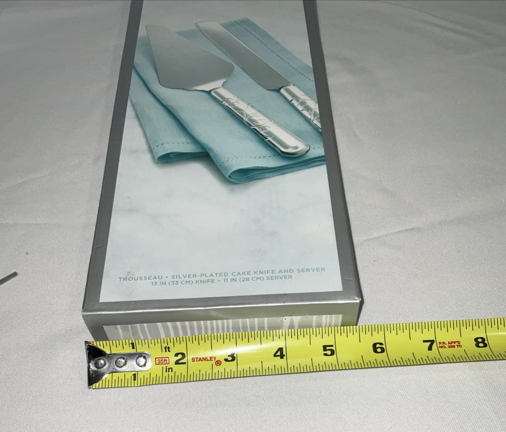 Martha Stewart Collection Silver Plated 2 Piece Cake Server Set