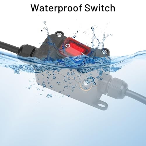 12V Inline Cord Switch, 20A DC Inline Switch 4Pin 2 Position On/Off Toggle