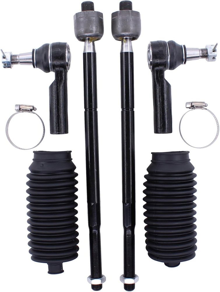 Front Inner and Outer Tie Rod Ends with Boot for Ram 1500 2013-2018