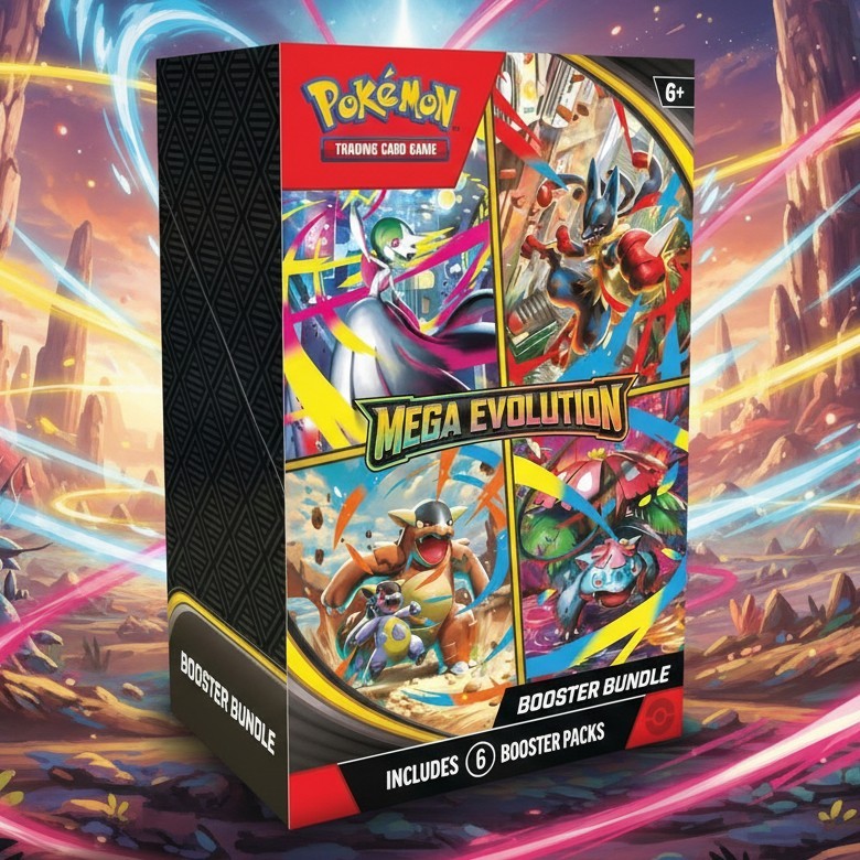 Pokemon TCG: Mega Evolution Factory Sealed Booster Bundle Box 6 Packs