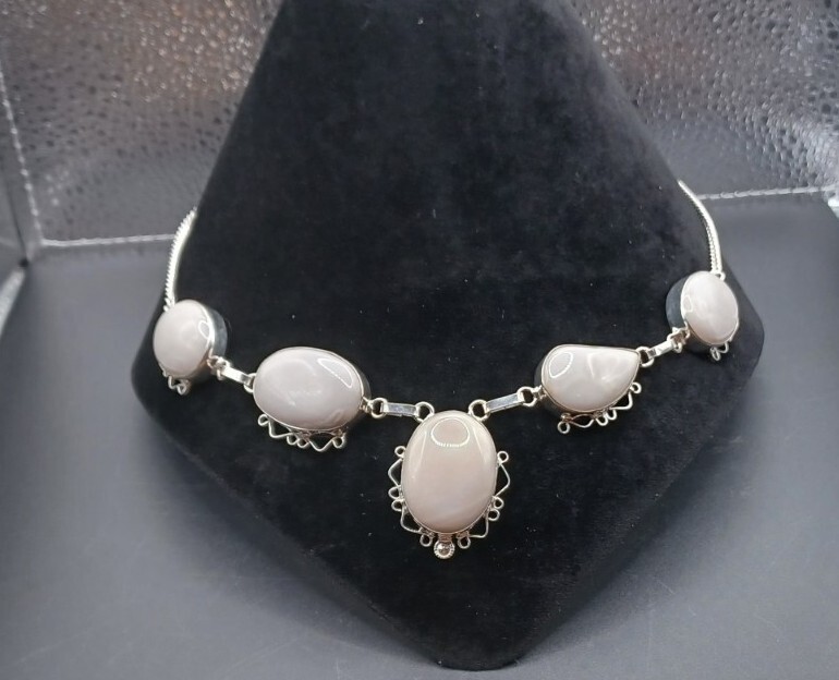 New Gray Jasper Stone Artisan Crafted Necklace