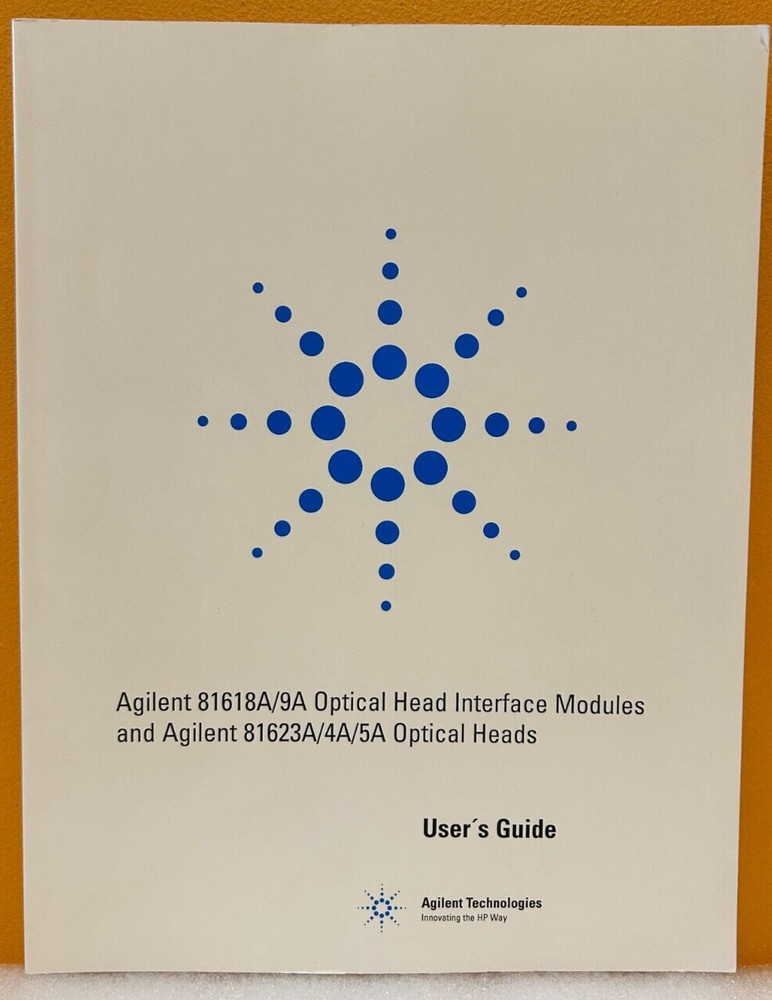 Agilent / HP 81623-90014 2000 Optical Head Interface Modules User's Guide Manual