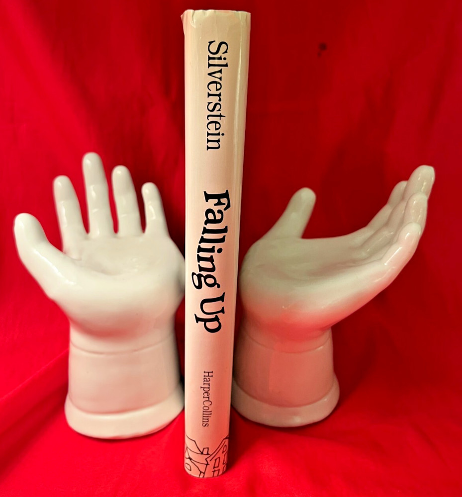 Two WHITE HANDS Bookends