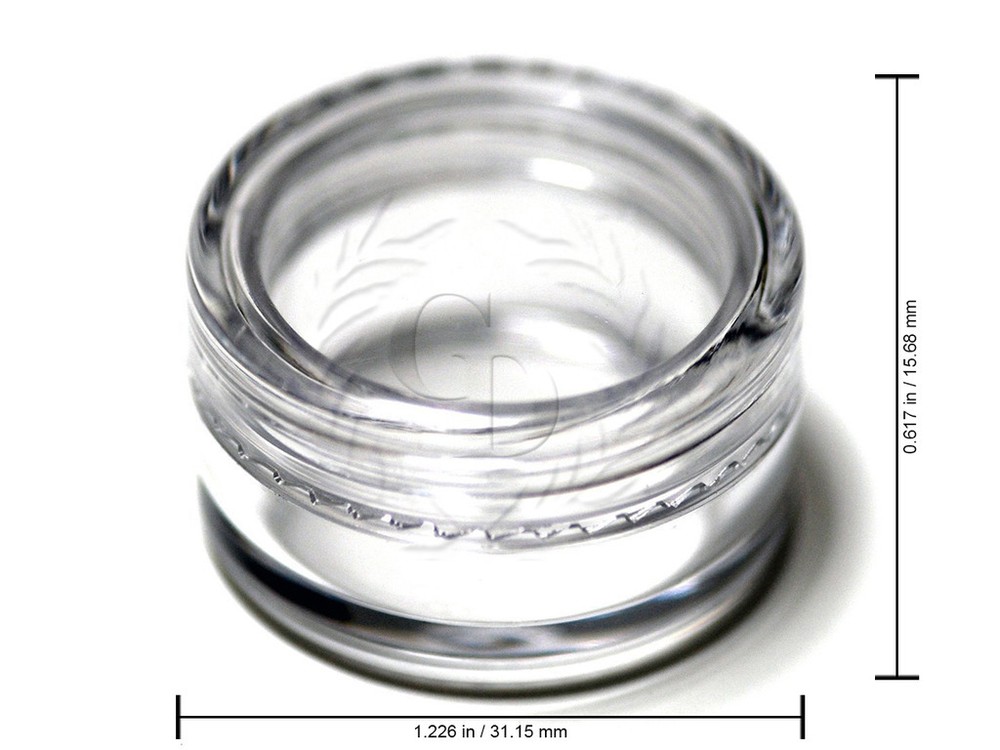 25 Pieces Clear Plastic Cosmetic Sample Container 5 Grams Jars Pot Small Empty