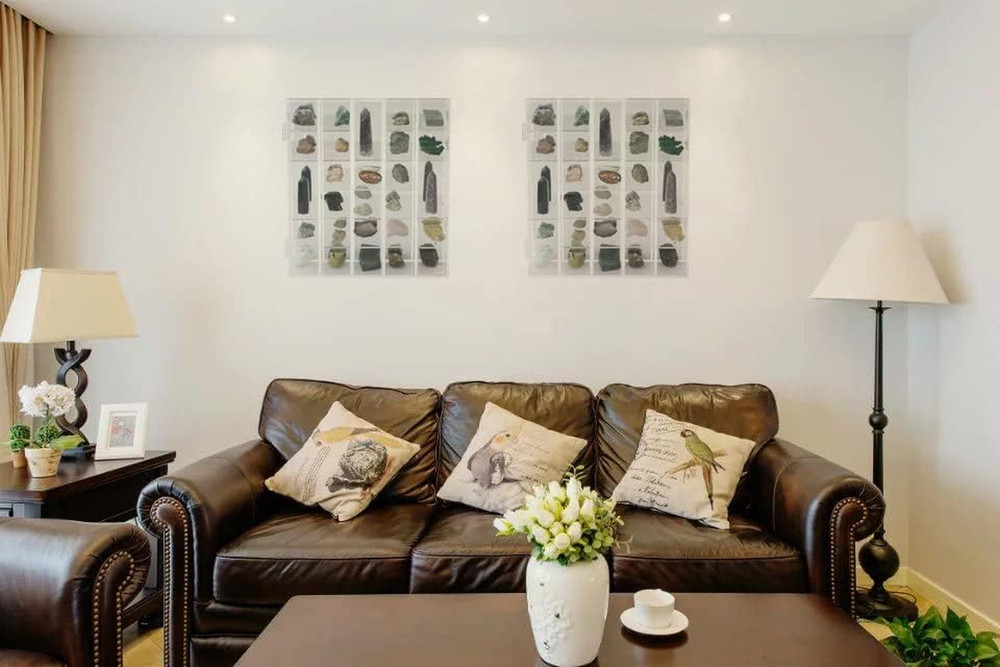 Adjustable Rock Display Case Clear Acrylic Collection Box with Mirrored Arrowhea