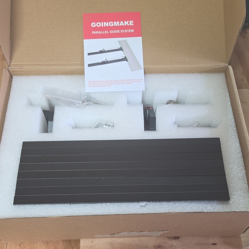 GOINGMAKE Parallel Guide System Metal Complete Kit for Guide Rail Black