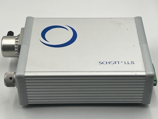 Schott Red Light Source LED Illuminator A20960 with Optical Fiber Ring Used