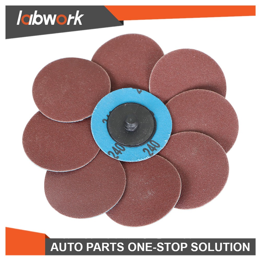 Labwork Roll Lock Die Grinder Quick Change Sanding Disc 51 Pack 2" 36-240 Grit