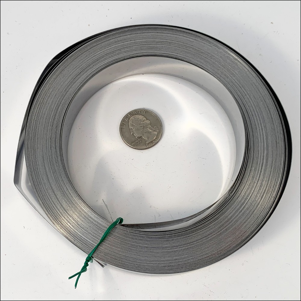 Stainless Steel Lashed Cable Strapping Coil 90+ ft