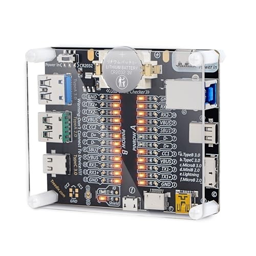 USB Cable Tester Board USB Cable Checker USB Cable Checker with Acrylic Case