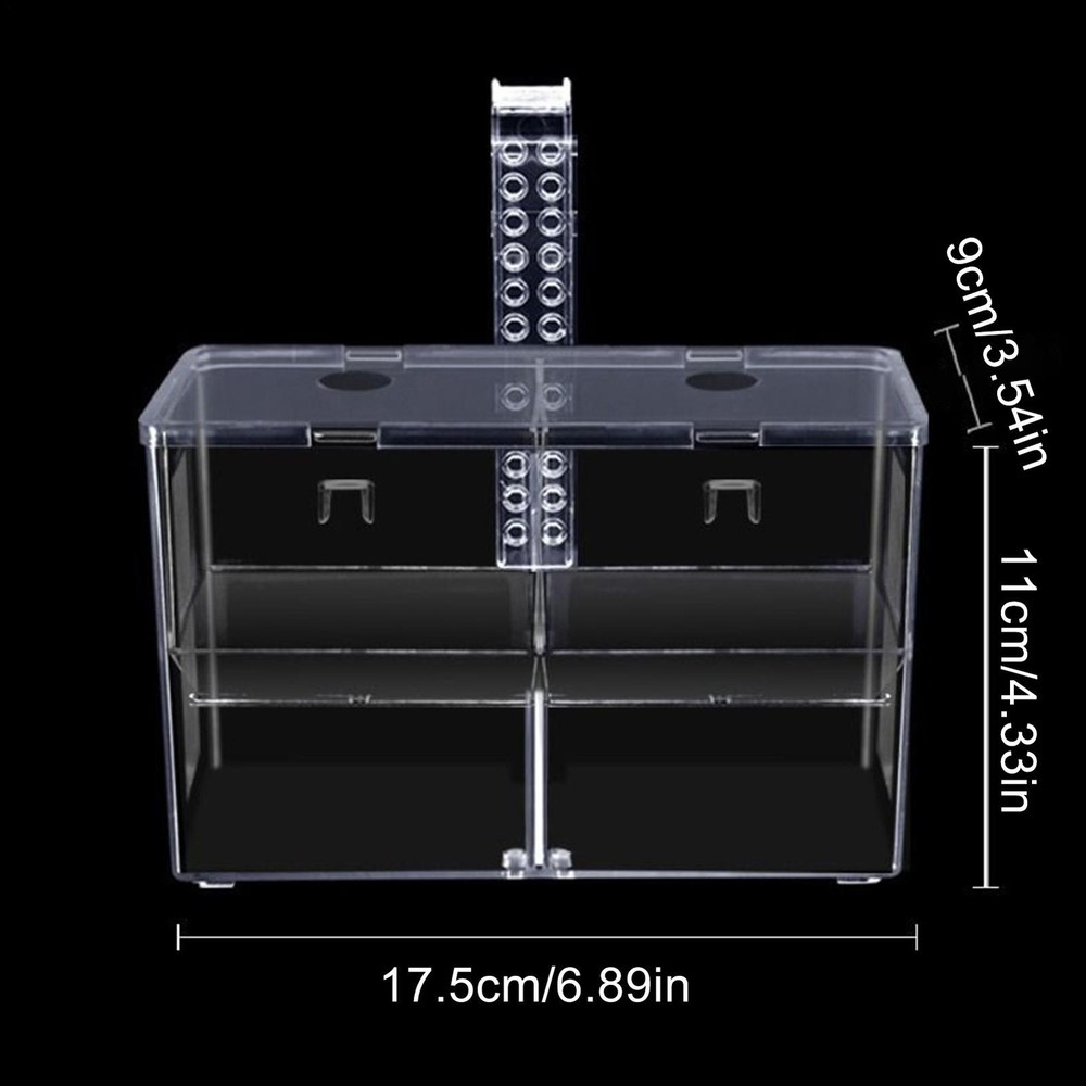 Aquarium Breeder Box Transparent Hatching Container Double-Chamber