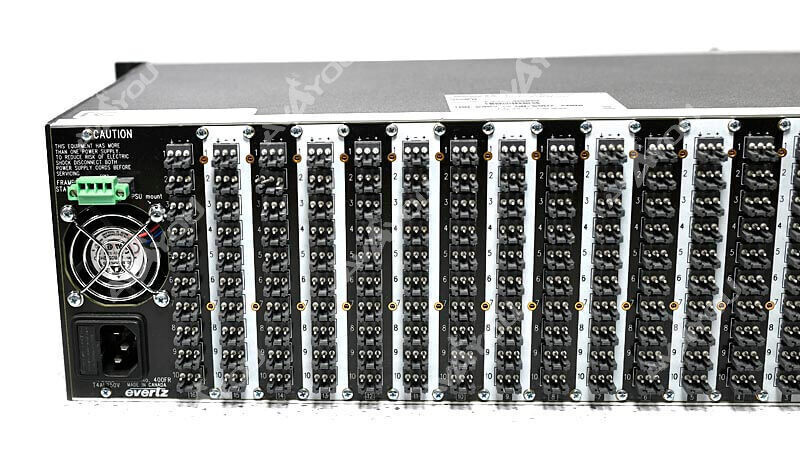 Evertz 400FR Exponent Compact High Density Balanced Audio Distribution Frame