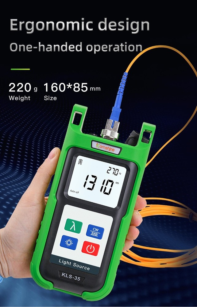 Fiber Optic Power Meter KPM-35 With 7 Wavelength, FTTH SM&MM Light Source Tester
