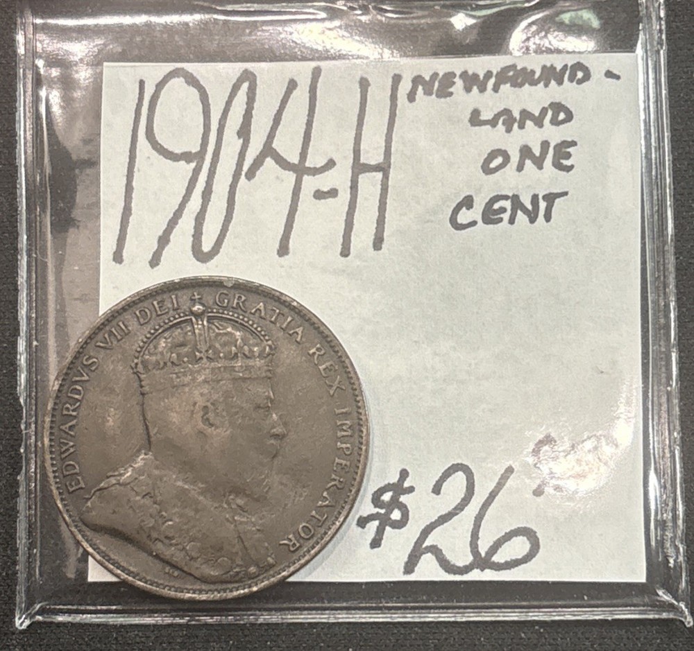 1904-H Newfoundland Large Cent! ENN Coins