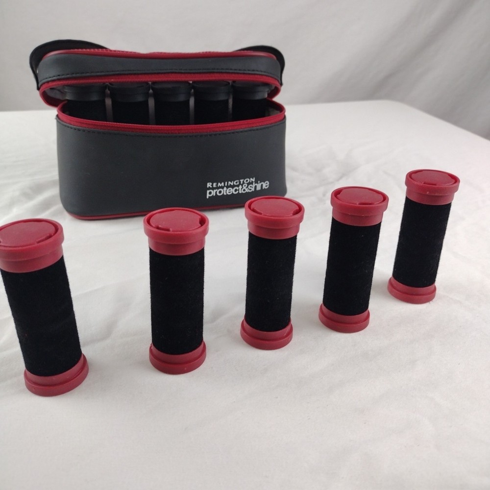 Remington Protect & Shine Self Locking Hot Rollers Curlers Travel