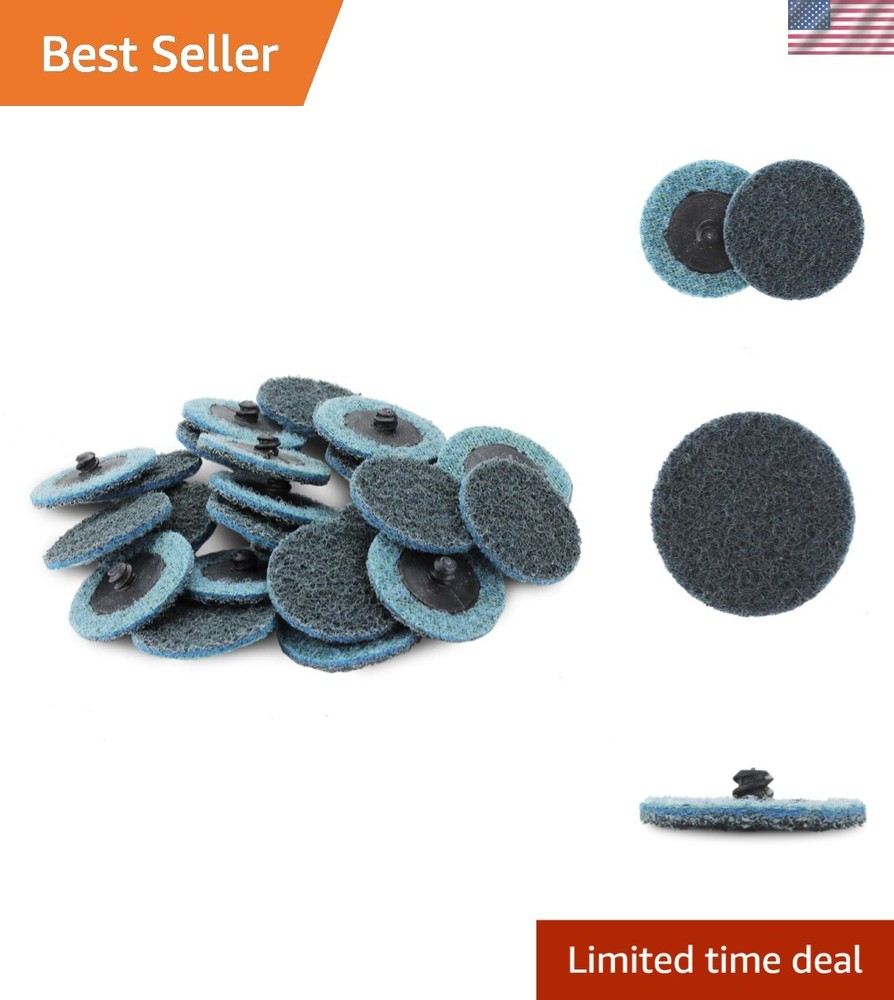 Surface Conditioning Quick Change Discs, 2" Blue Fine Prep Pad - 25 Pack