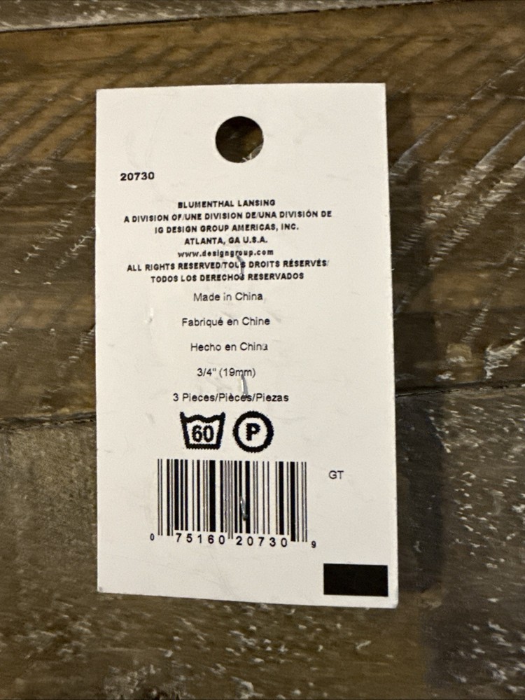 LaMode Buttons 3 Piece 3/4”