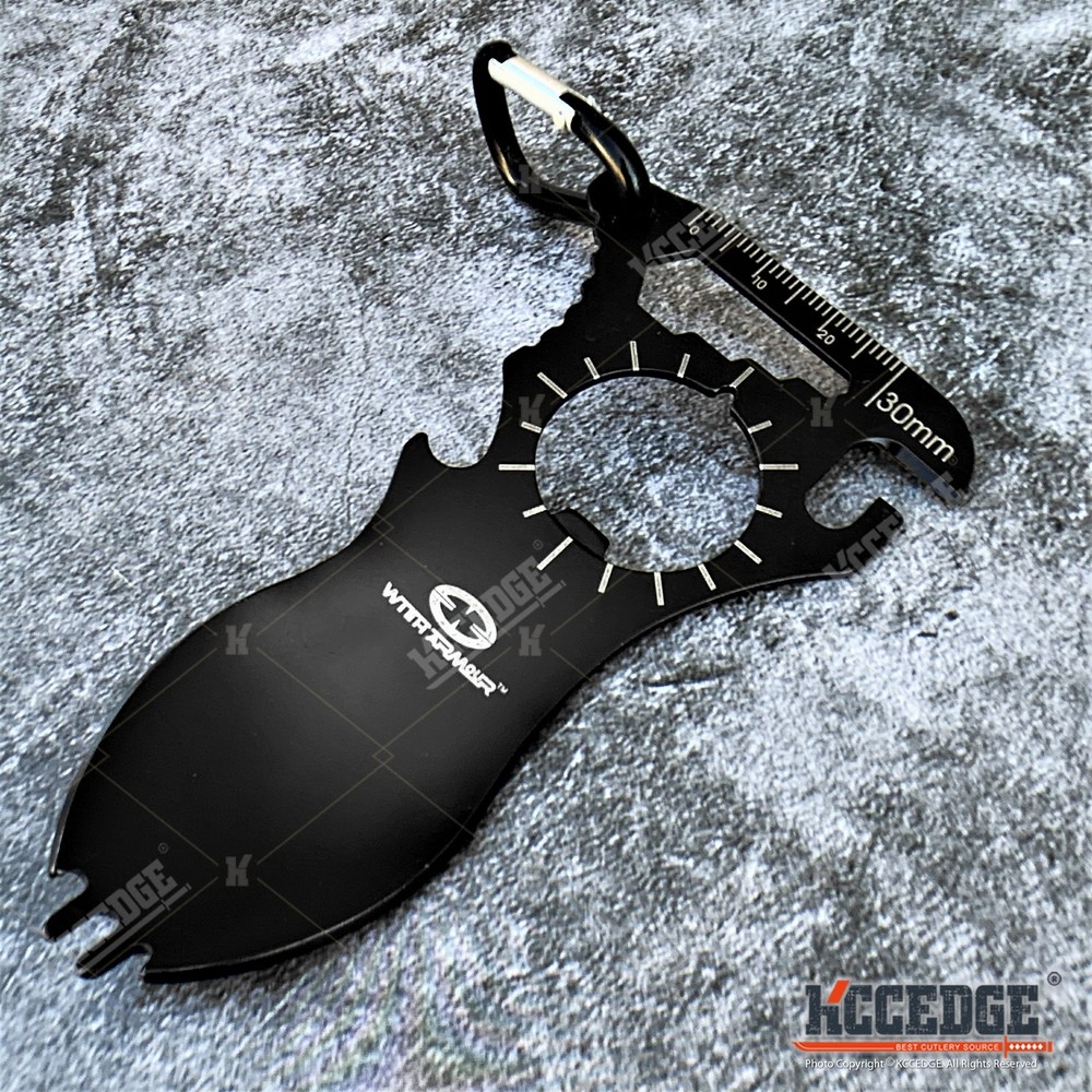 Multi-Tool Tactical Camping SPOON - FORK - CAN & BOTTLE OPENER - HEX WRENCH