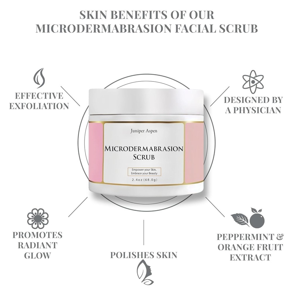 Microderm Facial Scrub - Exfoliating Face - Exfoliator'''