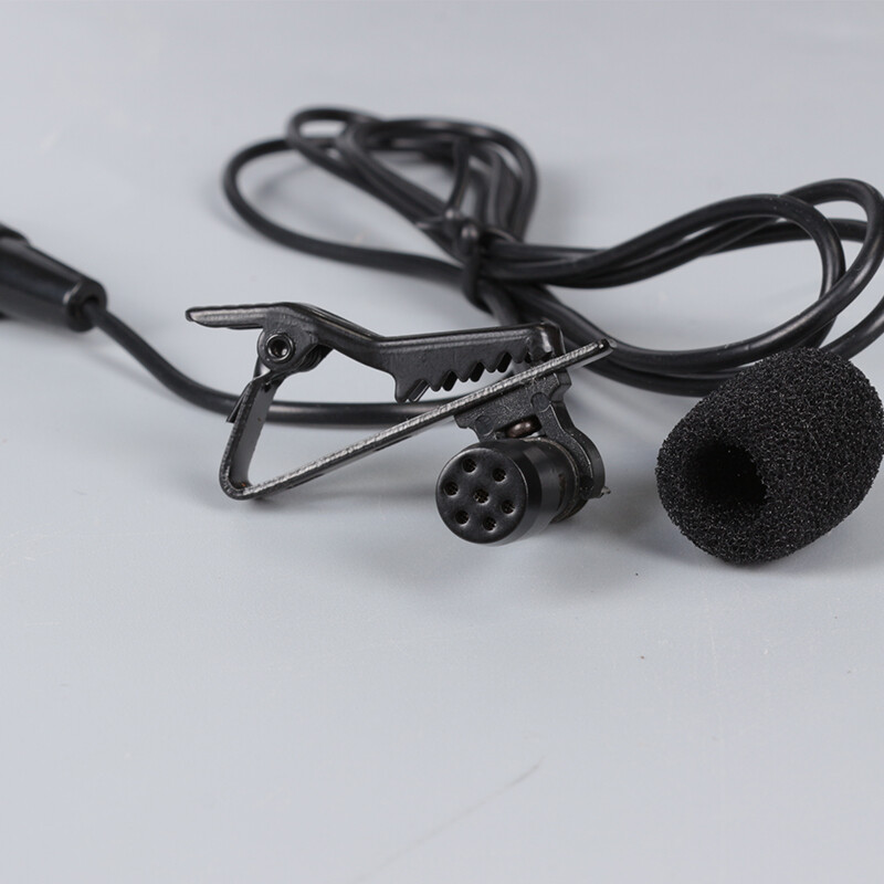 Lapel Lavalier Microphones with 3 Pin Mini XLR Socket For AKG Samson Microphone