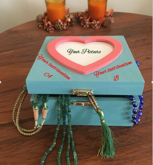Personalized Gift Box, Custom Jewelry Box, Custom Wood Box, Engraved Name Text